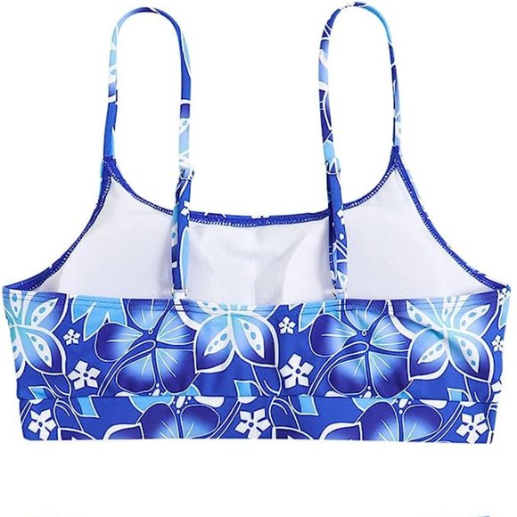 Sexy Floral Print High Waist Two Piece Swimsuit